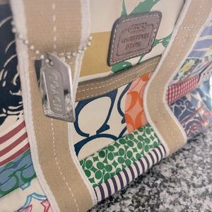 Gently used authentic Coach quilt tote